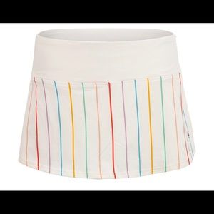 NWOT FILA Women's Cross Court Mulit-Color Stripe 12” Tennis Skort, Size Small